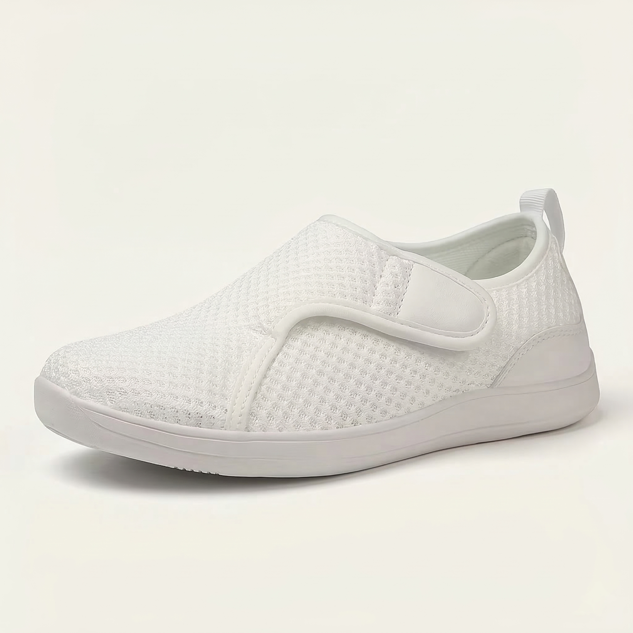 White slip-on sneaker